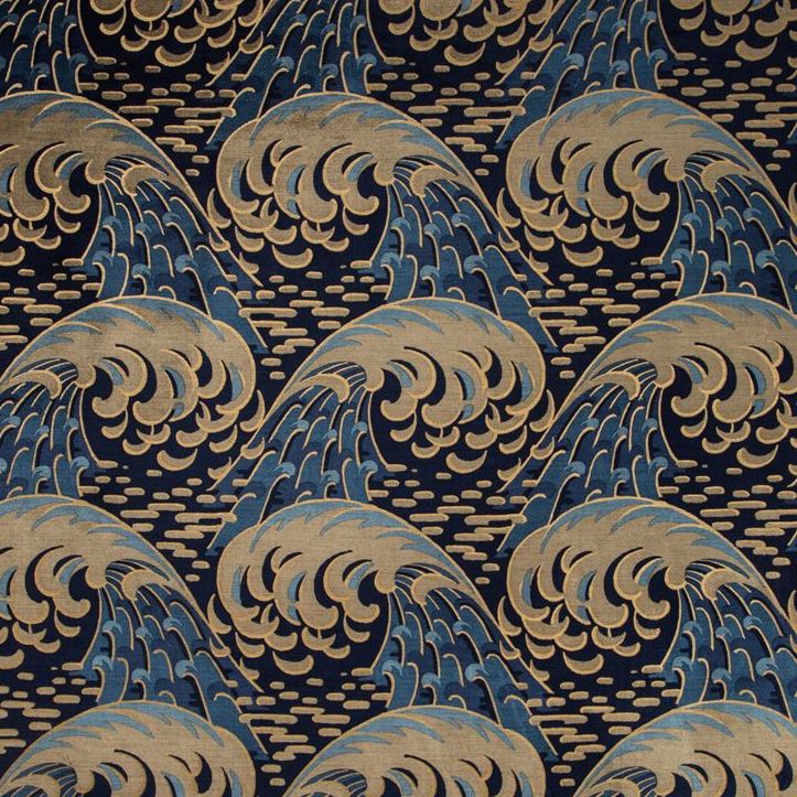 Sample 35419.516.0 Kaiyou Blue Modern/Contemporary Chinoiserie Kravet Couture Fabric
