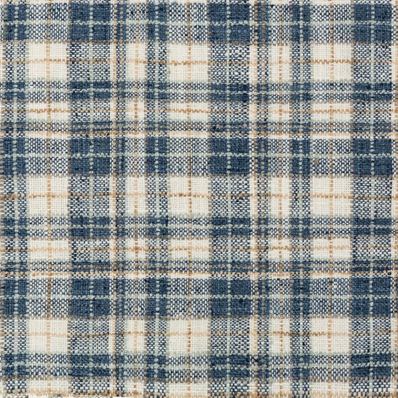 Sample 35770.5.0 Pallepola Blue Check/Plaid Kravet Basics Fabric