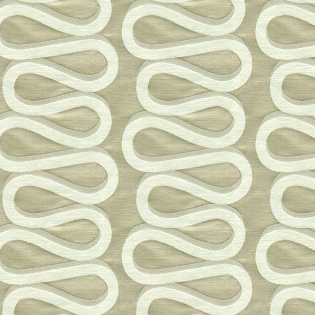Sample 3965.11.0 Main Squeeze Silver Dove Silver Drapery Contemporary Fabric by Kravet Couture
