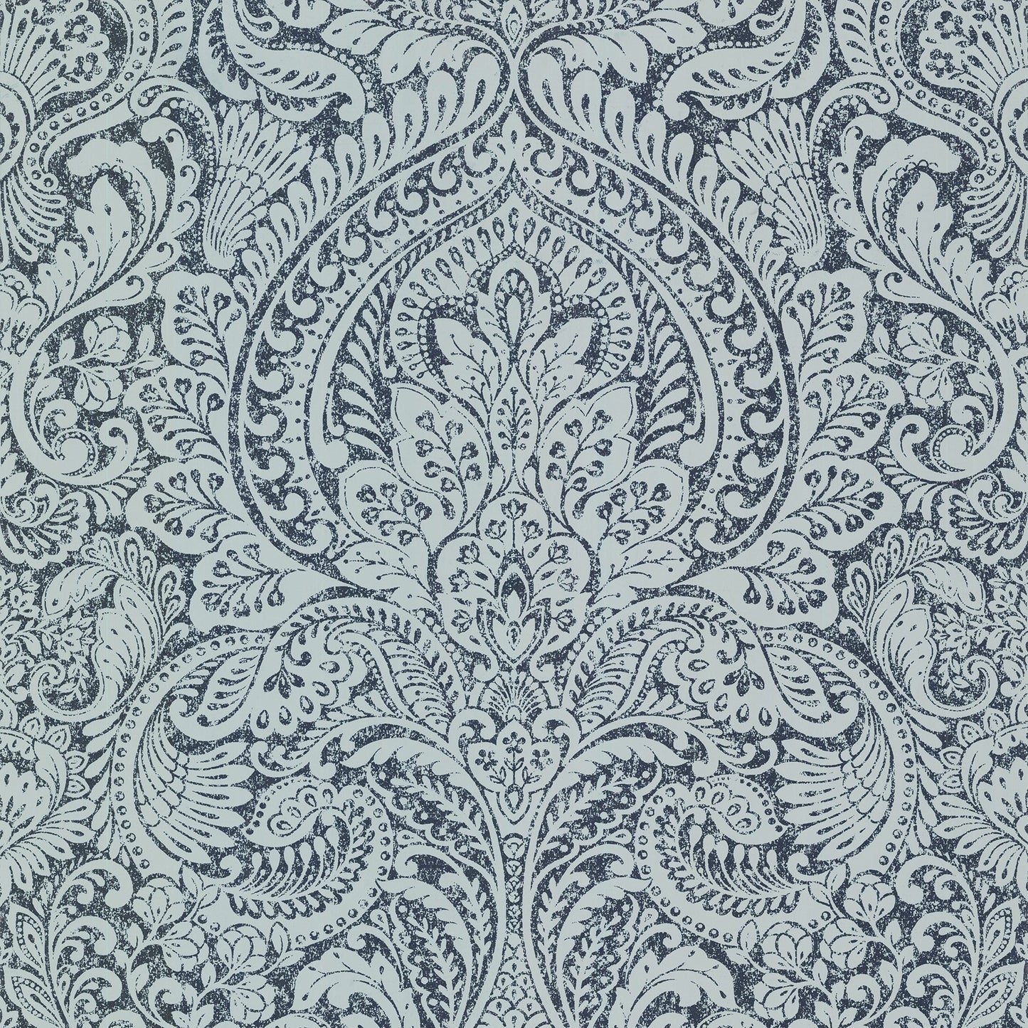 Purchase 4019-86442 Lustre, Artemis Sapphire Floral Damask by A-Street Prints Wallpaper