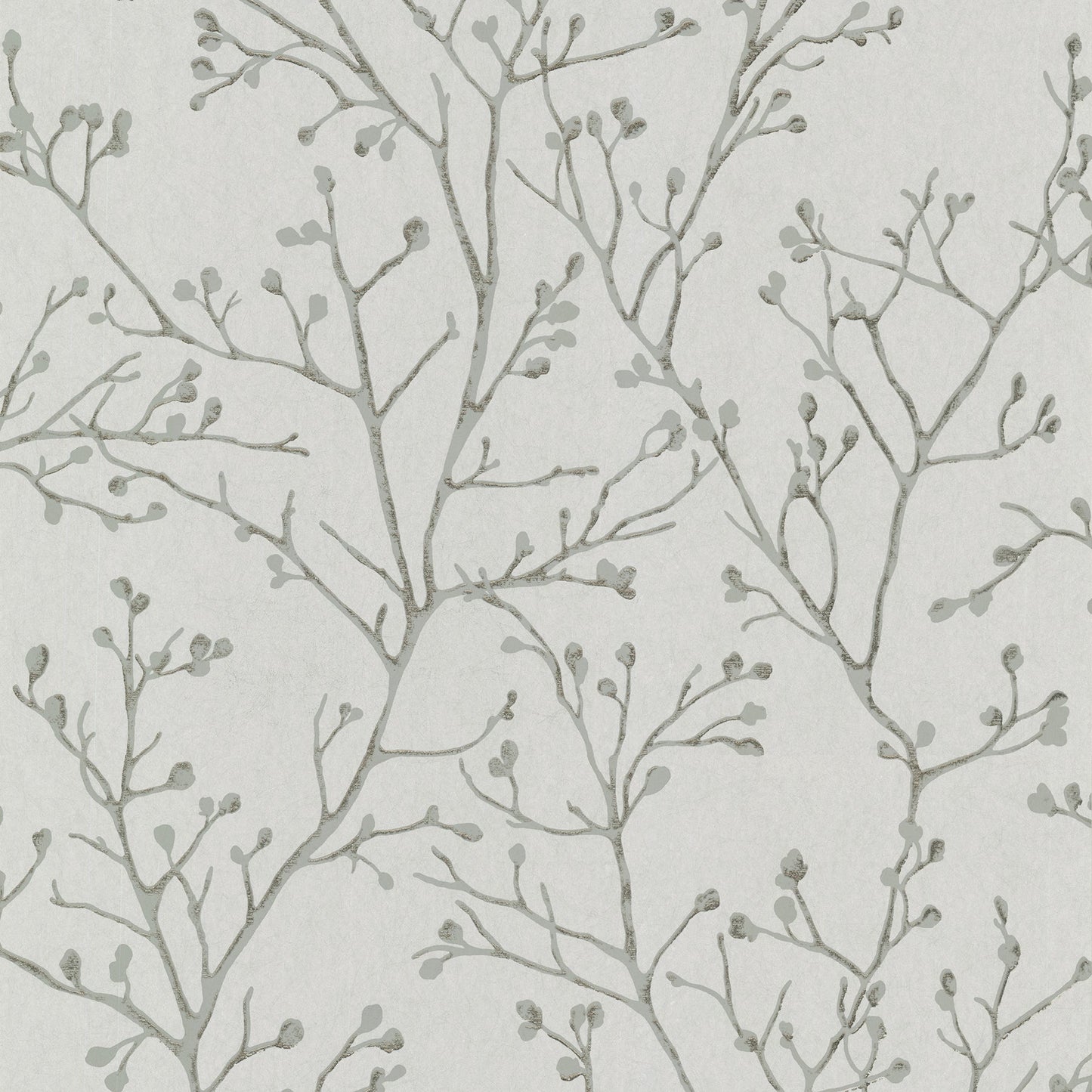 Purchase 4019-86456 Lustre, Koura Platinum Budding Branches by A-Street Prints Wallpaper
