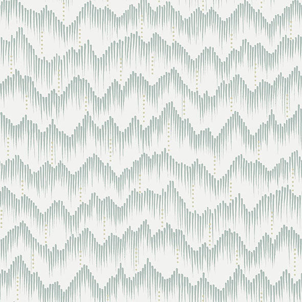 Purchase 4034-26776 A-Street Wallpaper, Holmby Seafoam Brushstroke Zigzag - Scott Living III