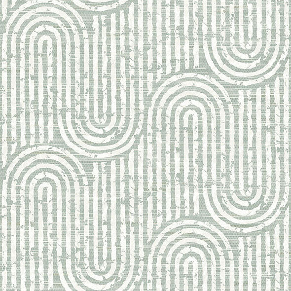 Purchase 4034-26789 A-Street Wallpaper, Trippet Sage Zen Waves - Scott Living III