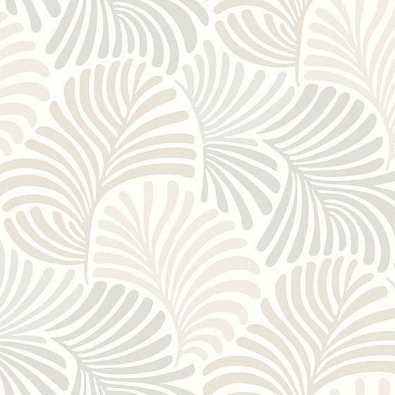 Purchase 4034-72129 A-Street Wallpaper, Trousdale Neutral Fanning Flora - Scott Living III