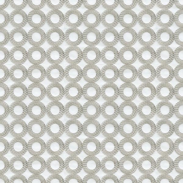 Sample 4047.11.0 Light Grey Drapery Geometric Fabric by Kravet Design