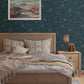 Purchase 4122-27009 A-Street Wallpaper, Gardena Indigo Embroidered Floral - Terrace12