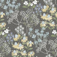 Purchase 4122-27018 A-Street Wallpaper, Cultivate Grey Springtime Blooms - Terrace
