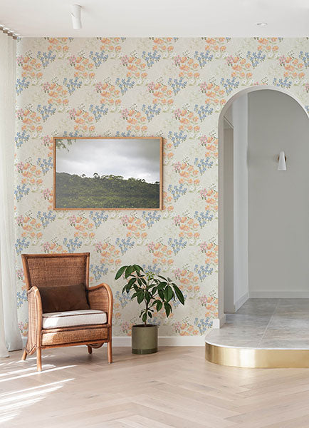 Purchase 4122-27020 A-Street Wallpaper, Cultivate Pastel Springtime Blooms - Terrace12