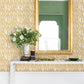 Purchase 4122-27021 A-Street Wallpaper, Bancroft Gold Artistic Stripe - Terrace12