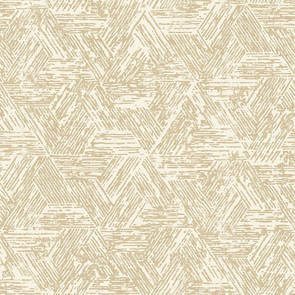 Purchase 4122-27033 A-Street Wallpaper, Retreat Light Brown Quilted Geometric - Terrace
