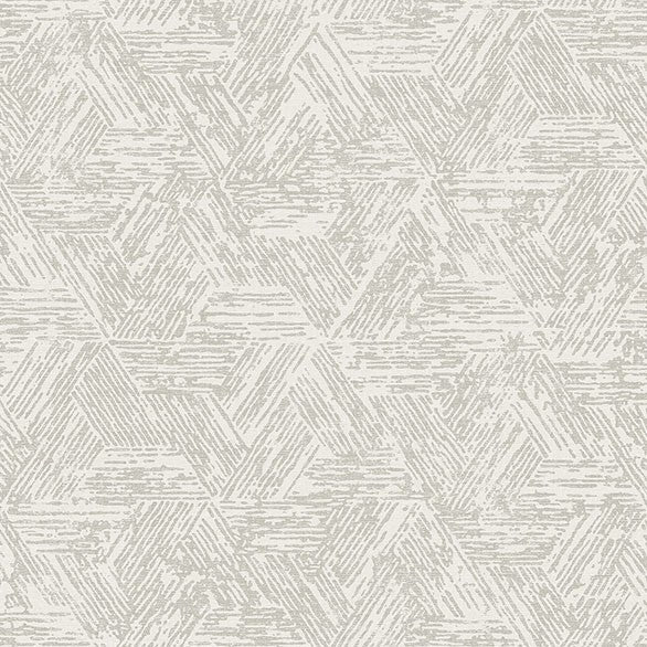 Purchase 4122-27034 A-Street Wallpaper, Retreat Grey Quilted Geometric - Terrace