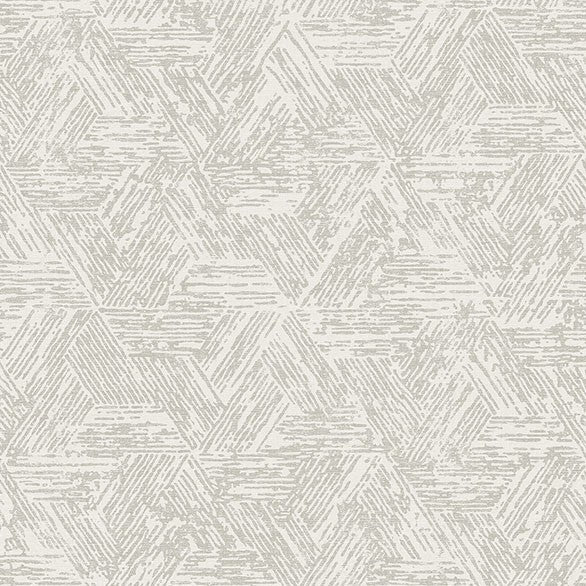 Purchase 4122-27034 A-Street Wallpaper, Retreat Grey Quilted Geometric - Terrace