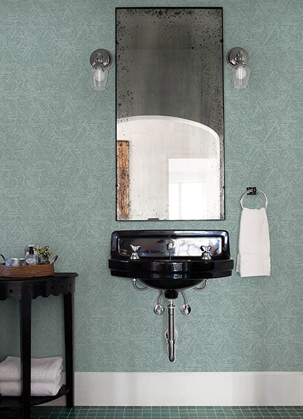 Purchase 4122-27036 A-Street Wallpaper, Retreat Denim Quilted Geometric - Terrace12