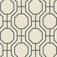 Purchase 4122-27049 A-Street Wallpaper, Manor Black Geometric Trellis - Terrace