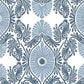 Purchase 4122-72401 A-Street Wallpaper, Villa Blue Embellished Ogee - Terrace