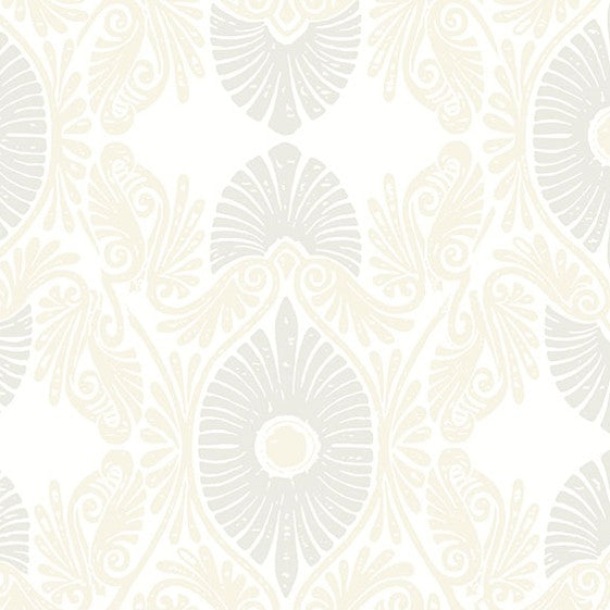 Purchase 4122-72402 A-Street Wallpaper, Villa Bone Embellished Ogee - Terrace