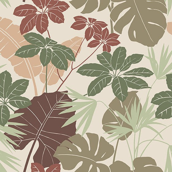 Purchase 4122-72408 A-Street Wallpaper, Medellin Neutral Rainforest Floor - Terrace