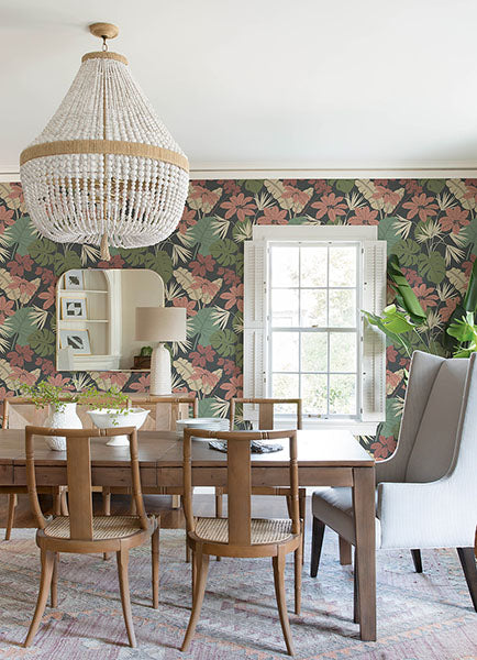 Purchase 4122-72410 A-Street Wallpaper, Medellin Black Rainforest Floor - Terrace12