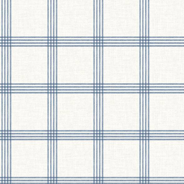 Purchase 4134-26993 Chesapeake Wallpaper, Twain Plaid - Wildflower