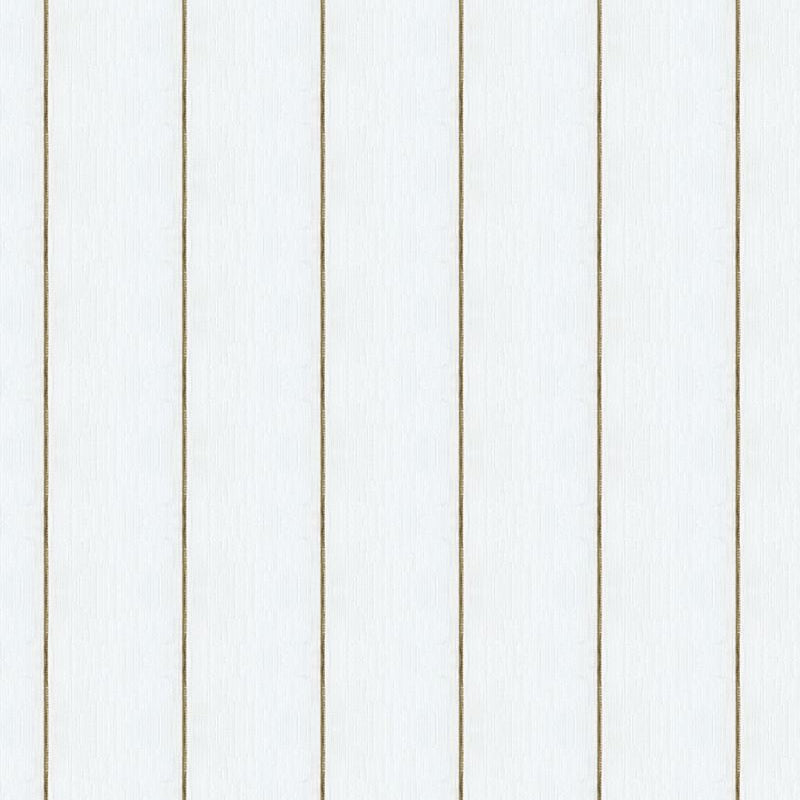 Sample 4135.1111.0 White Drapery Stripes Fabric by Kravet Basics