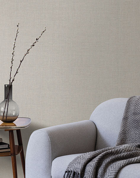 Purchase 4140-3762 Warner Wallpaper, Threads Slate Faux Fabric - Dimensional Accents1
