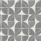 Purchase 4141-27110 A-Street Prints Wallpaper, Baxter Charcoal Semicircle Mosaic - Solace