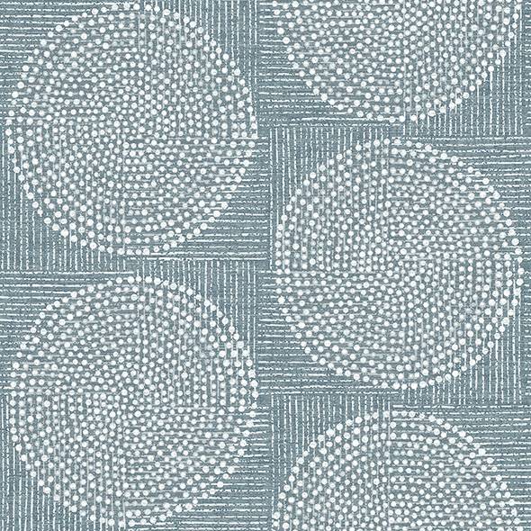 Purchase 4141-27123 A-Street Prints Wallpaper, Salma Denim Medallion - Solace