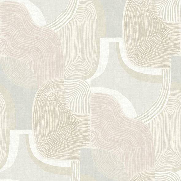 Purchase 4141-27130 A-Street Prints Wallpaper, Hollace Mauve Geometric - Solace