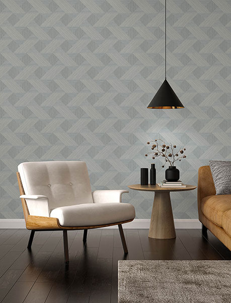 Purchase 4141-27137 A-Street Prints Wallpaper, Presley Light Blue Tessellation - Solace12
