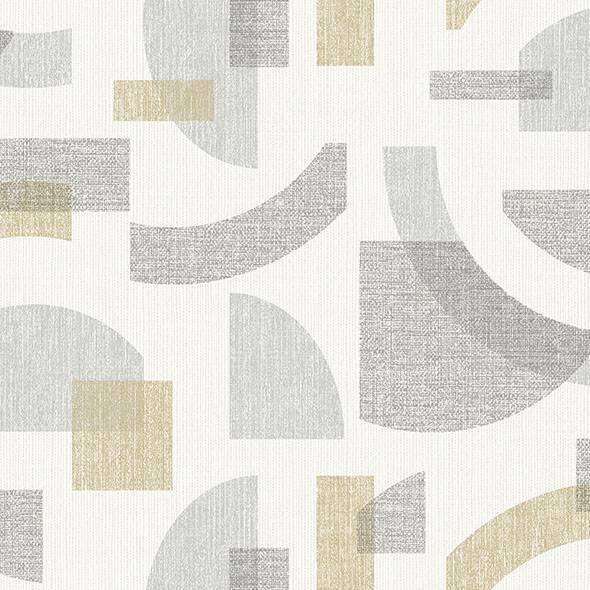 Purchase 4141-27159 A-Street Prints Wallpaper, Fulton Gold Shapes - Solace