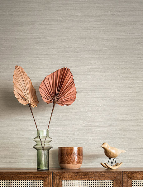 Purchase 4141-27170 A-Street Prints Wallpaper, Sheehan Silver Faux Grasscloth - Solace12