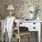 Purchase 4143-22001 A-Street Wallpaper, Groh Green Floral - Botanica1