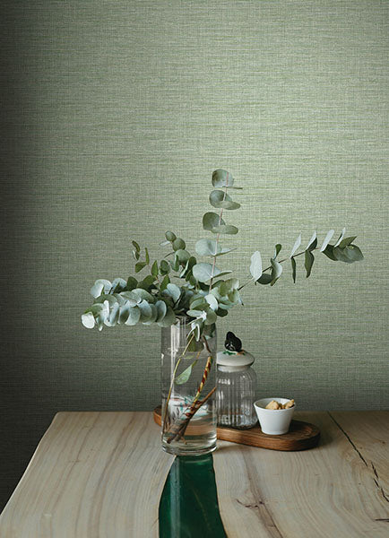 Purchase 4143-26457 A-Street Wallpaper, Exhale Light Green Texture - Botanica1