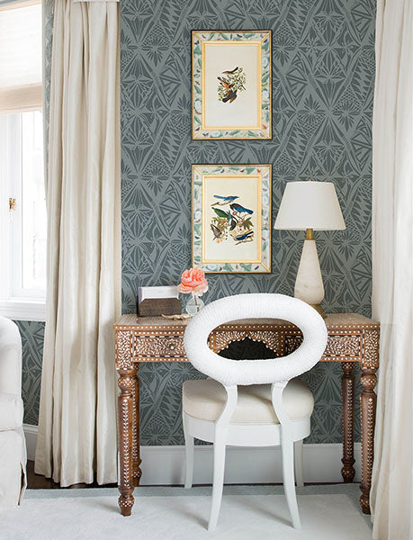 Purchase 4146-27213 A-Street Wallpaper, Urbane Denim Diamonds Wallpaper - Harmony12