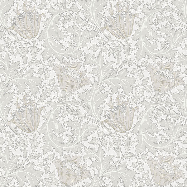 Purchase 4153-82001 A-Street Wallpaper, Anemone Dove Floral Trail - Hidden Treasures