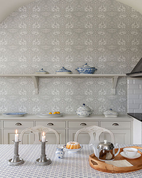 Purchase 4153-82022 A-Street Wallpaper, African Marigold White Floral - Hidden Treasures1