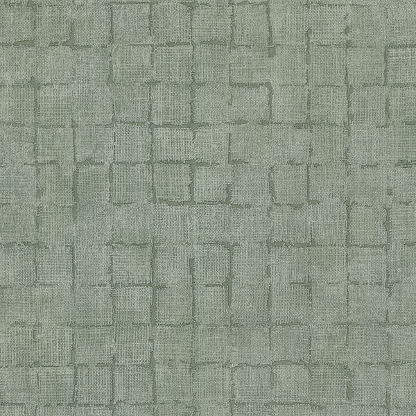 Purchase 4157-333454 Advantage Wallpaper, Blocks Sage Checkered - Curio