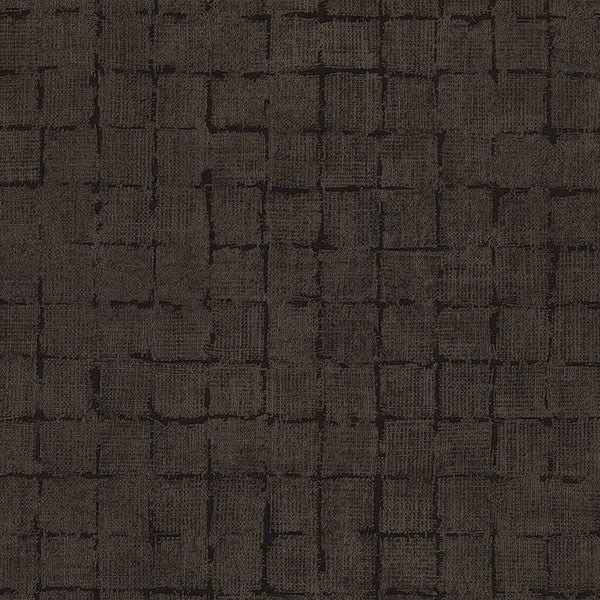 Purchase 4157-333458 Advantage Wallpaper, Blocks Chocolate Checkered - Curio