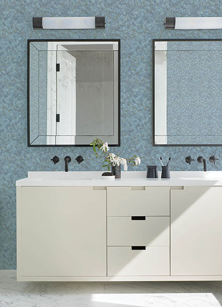 Purchase 4168-15522 Advantage Wallpaper, Aged Patina Turquoise Distressed - Kitchen & Bath 21
