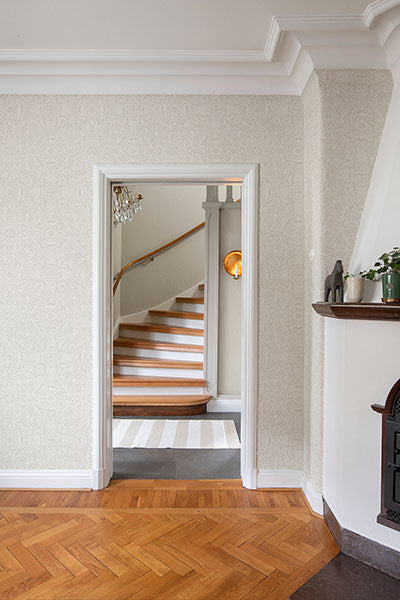 Purchase 4171-82069 A-Street Wallpaper, Ceiling Dove Intricate Floral - Hidden Treasures 21