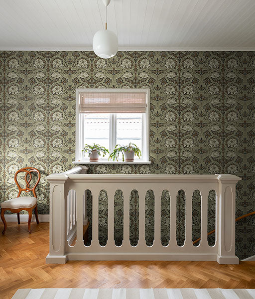 Purchase 4171-82073 A-Street Wallpaper, African Marigold Black Floral - Hidden Treasures 21