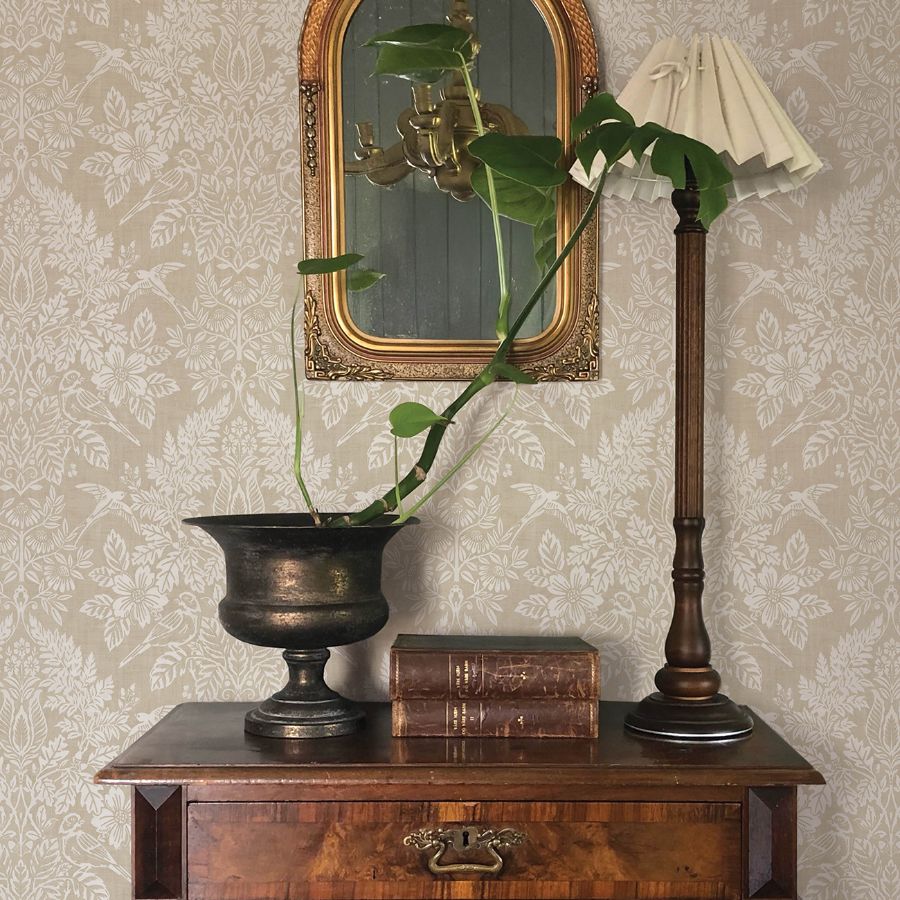 Purchase 4173-27621 A-Street Wallpaper, Finch Neutral Woodland Damask - Chris Loves Julia12