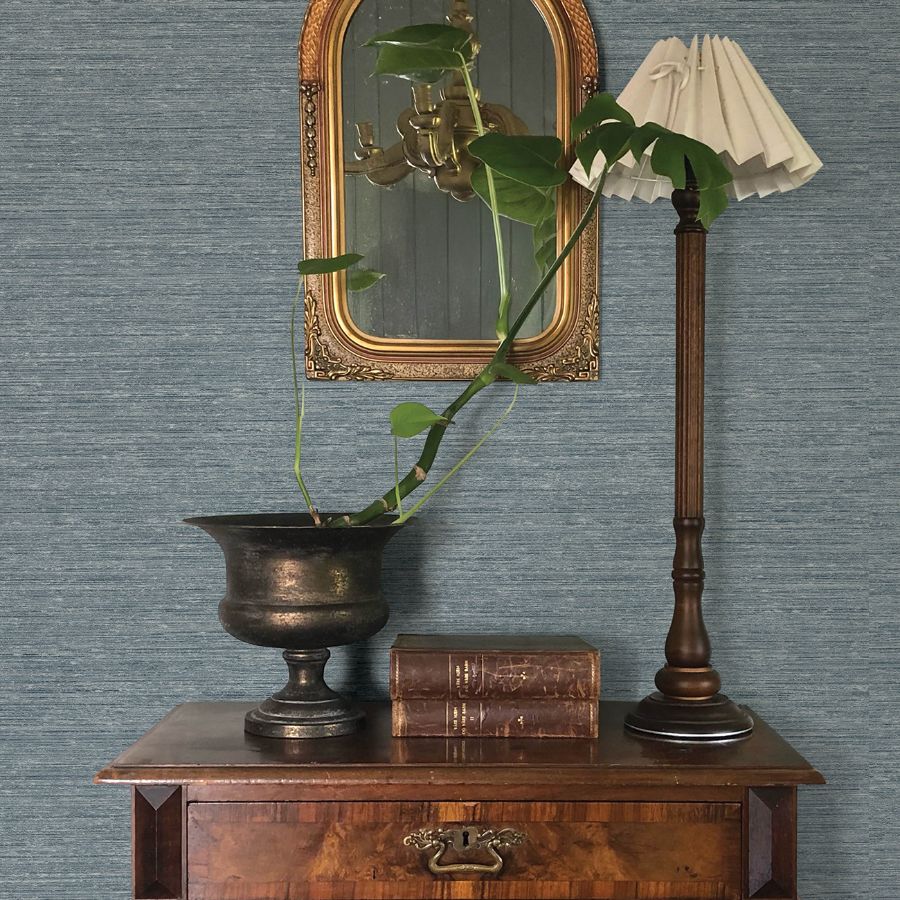 Purchase 4173-27648 A-Street Wallpaper, Roderick Blue Textured - Chris Loves Julia12