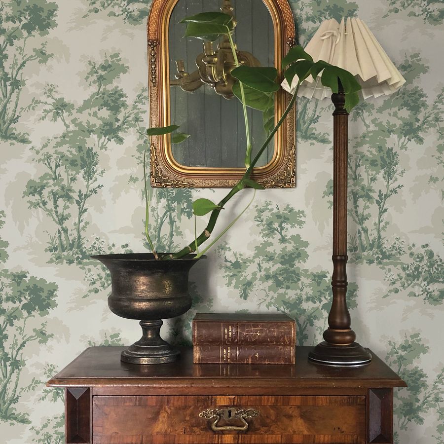 Purchase 4173-82104 A-Street Wallpaper, Sainsbury Sage Forest - Chris Loves Julia12