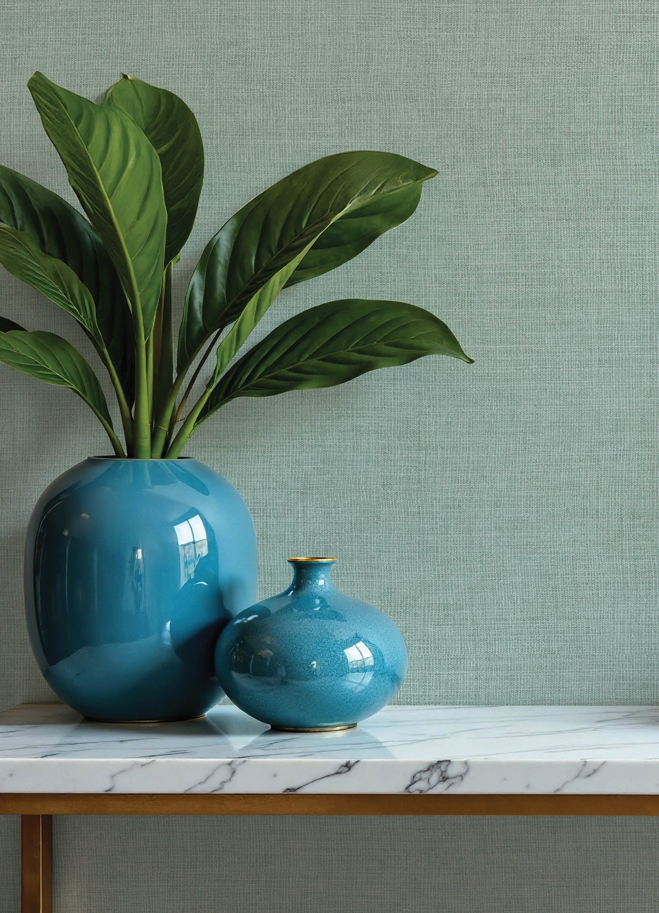 Purchase 4193-7410 A-Street Wallpaper, Alba Light Blue Open Weave - Portofino12