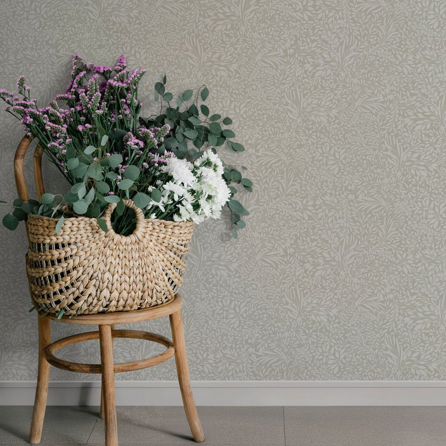 Purchase 4201-20127 A-Street Wallpaper, Kristina Taupe Botanical - Savanna12
