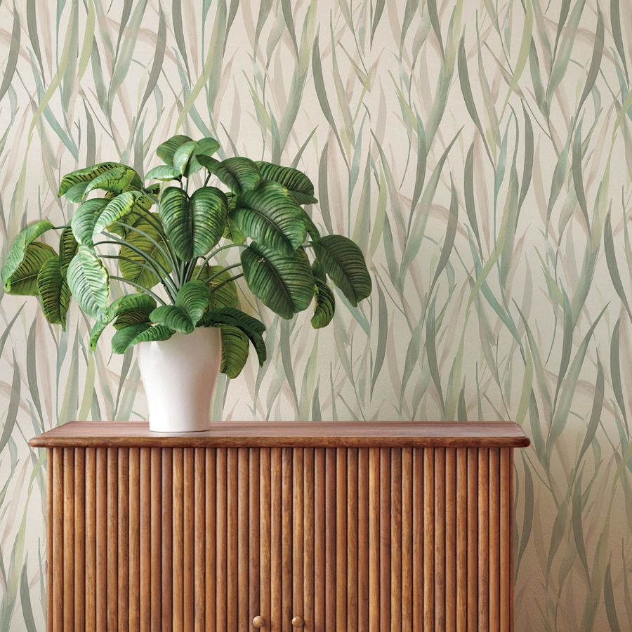 Purchase 4202-330212 A-Street Wallpaper, Willoughby Green Fronds - Springhill12