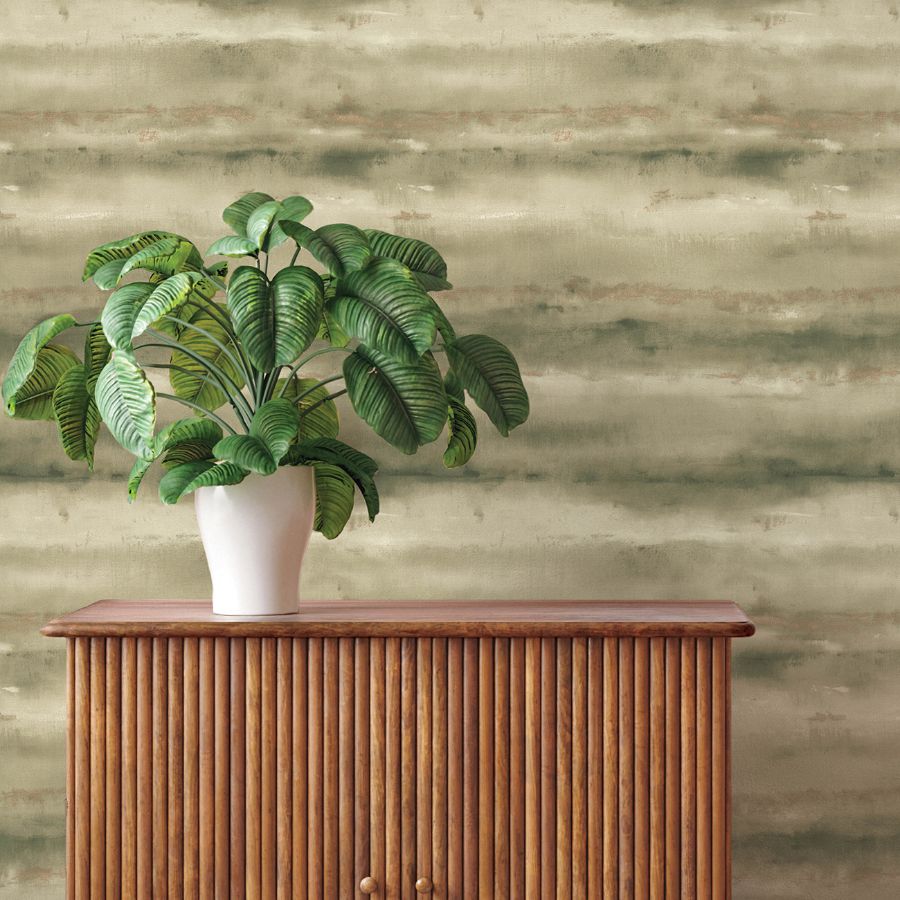 Purchase 4202-481655 A-Street Wallpaper, Ayla Green Abstract Stripe - Springhill12