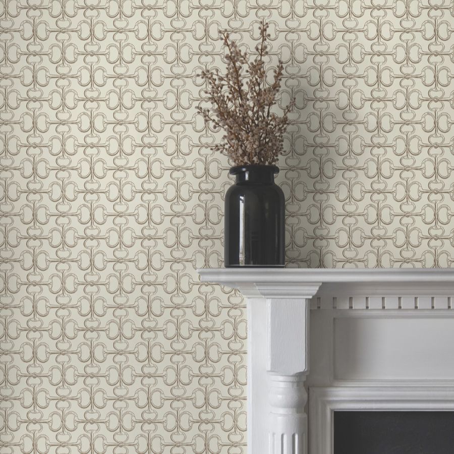 Purchase 4211-83508 | Private Reserve, Polo Beige Horse Bits - Ronald Redding Wallpaper