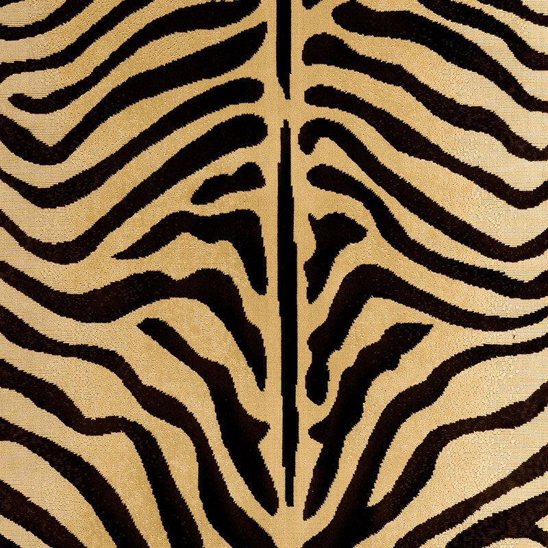 Acquire 43490 Ze'Bre Epingle Brown/Beige by Schumacher Fabric